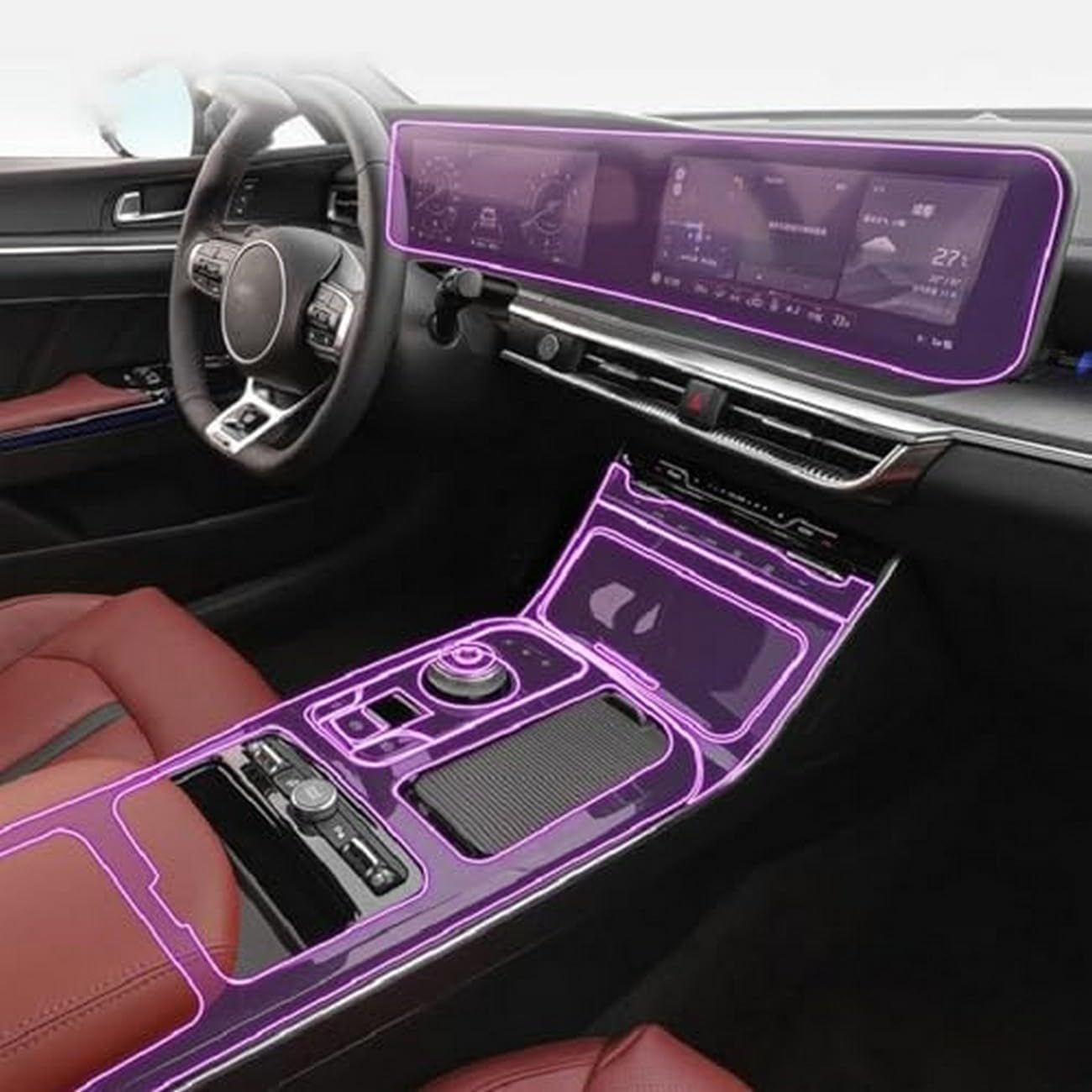 Protección de TPU transparente premium para tablero Kia Optima K5