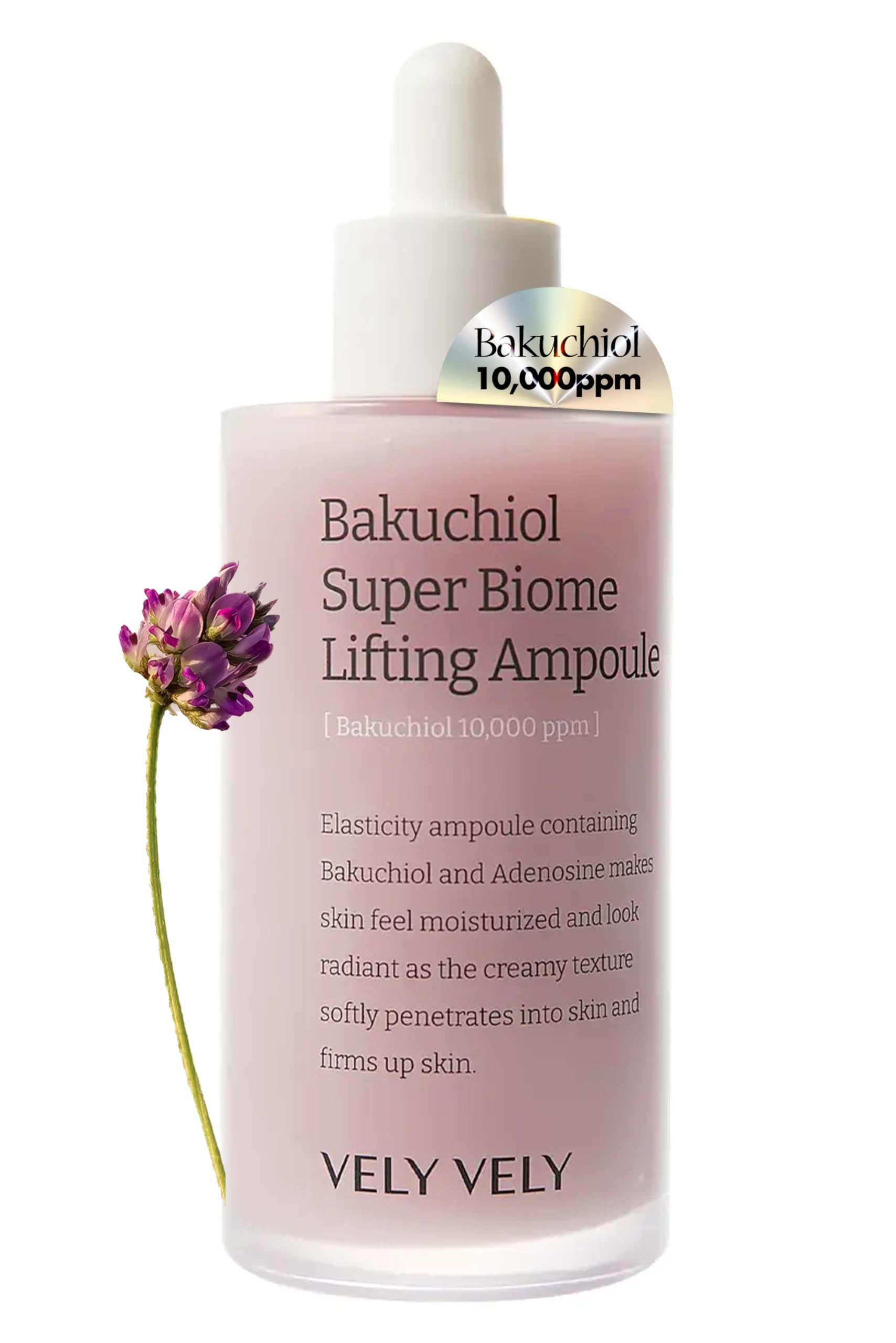 Bakuchiol Super Biome Lifting Ampoule Serum - Age-Defying Hydrating Firming Pore Serum Ampoule Korean Skin Care - Hypoallergenic Bakuchiol Oil Face Moisturizer w/Niacinamide (3.38 fl oz)