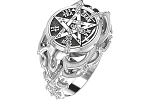 Tetragrammaton Amulet Ring: Protection and Good Fortune in a Sterling Silver Band
