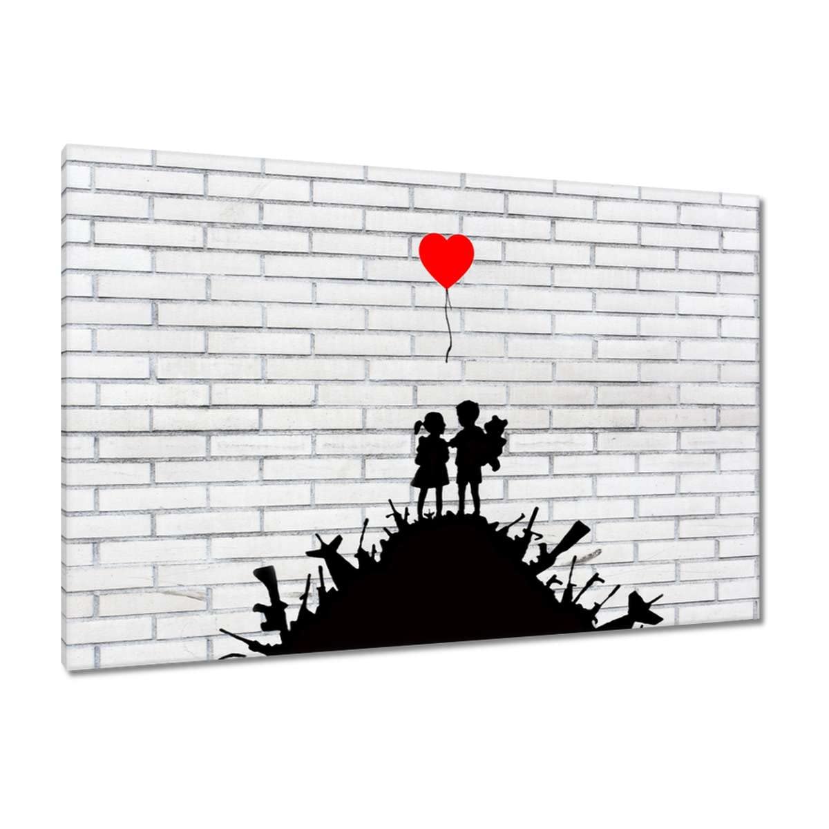 Pintura impresa en lienzo Arte de la pared Decoración 120x80cm Niños en un montón de armas Nº H8679M_PC1B