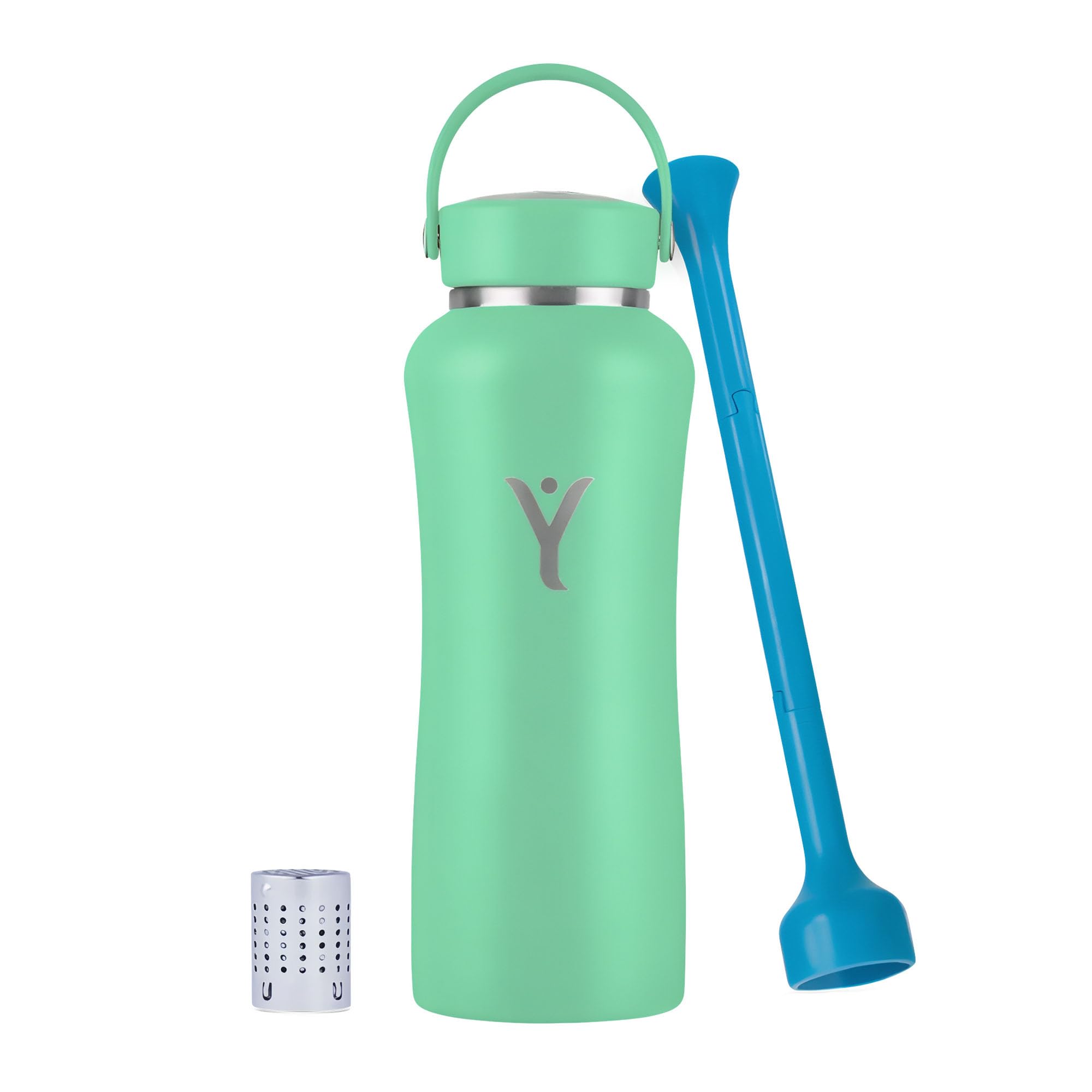 DYLN Hydrogen Water Bottle | Create Hydrating Alkaline Hydrogen-Rich Water Up to 9 pH | Vacuum Insulated Stainless Steel Water Bottle | Keeps Water Cold for 24 Hours