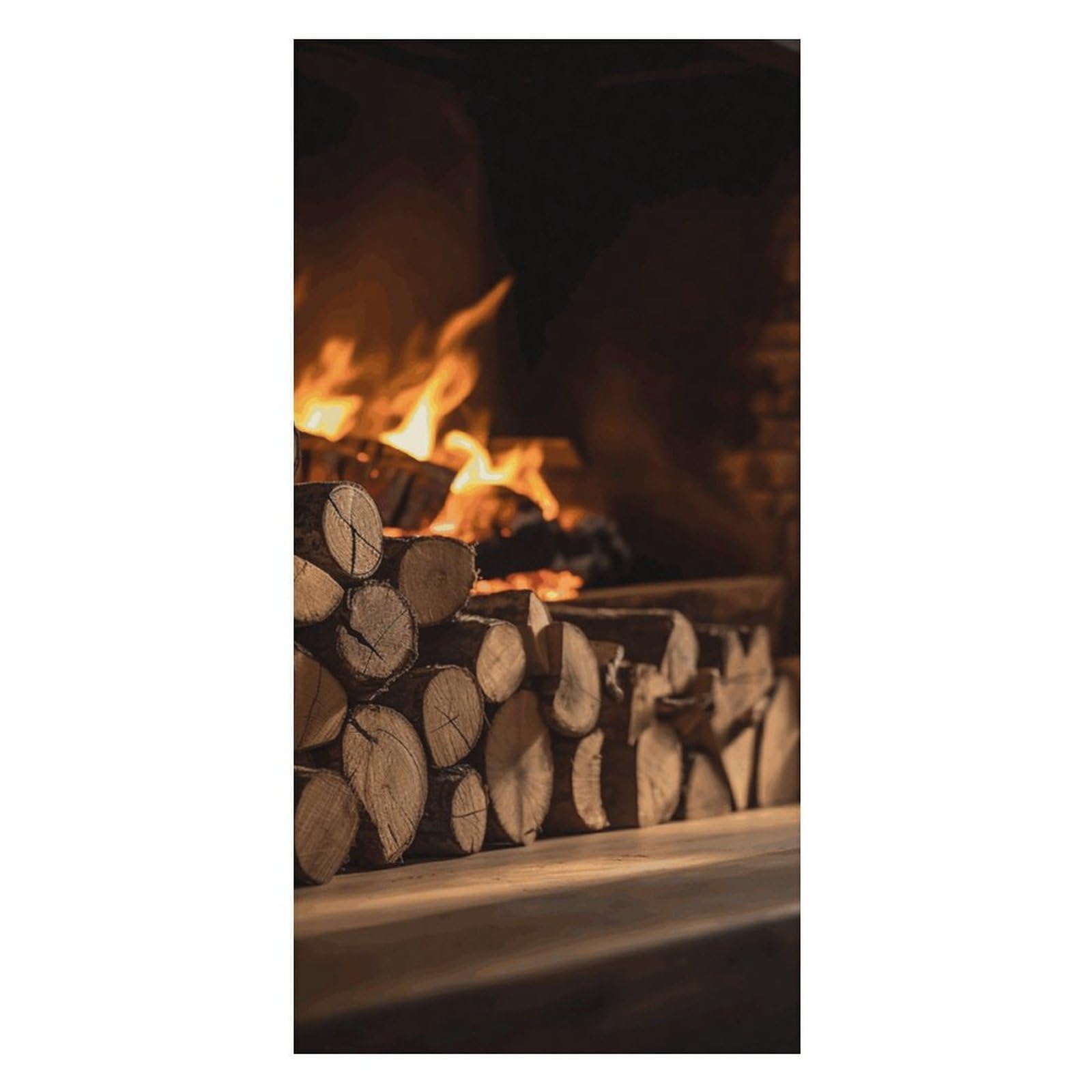 Wood on Fireplace Beach Towels Extra Large, Quick Dry Absorbent Multipurpose, Oversized Beach Towel, Sand Free Foldable Lightweight, Travel Towel, For Beach Pool Camping Travel Vacation, 63x31.5 in