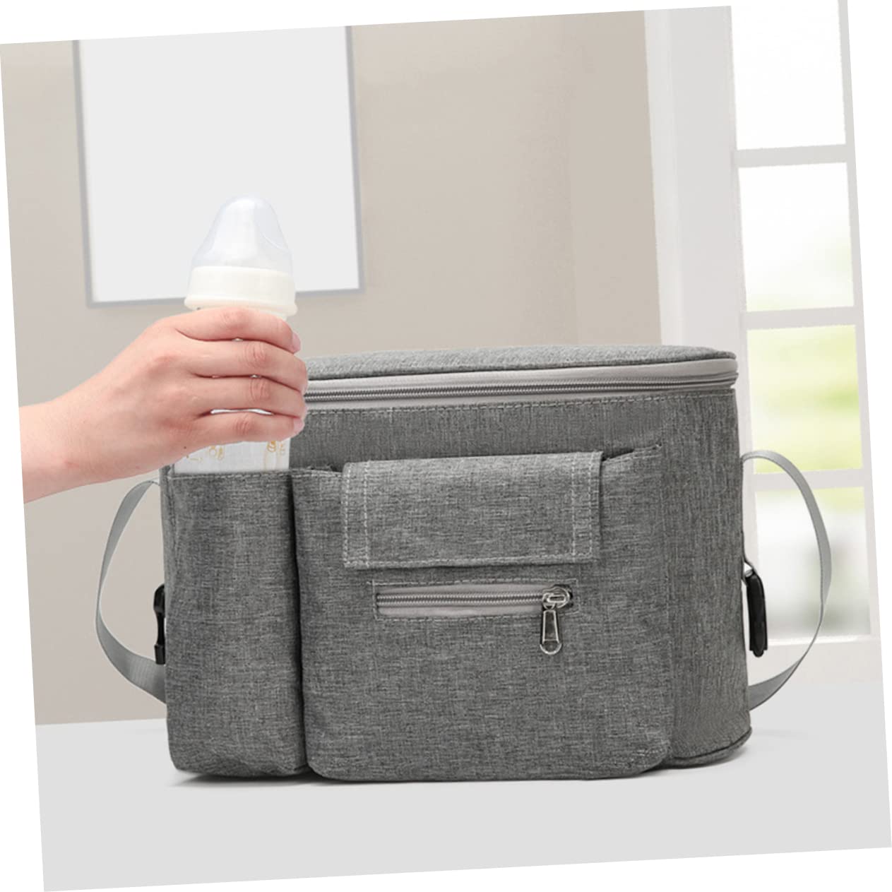 ibasenice 2stücke Multifunktionale Wasserdichte Wickeltasche Für Kinderwagen Zum Aufbewahren Von Babyflaschen Und Zubehör Mit Praktischem Design Für Eltern Unterwegs