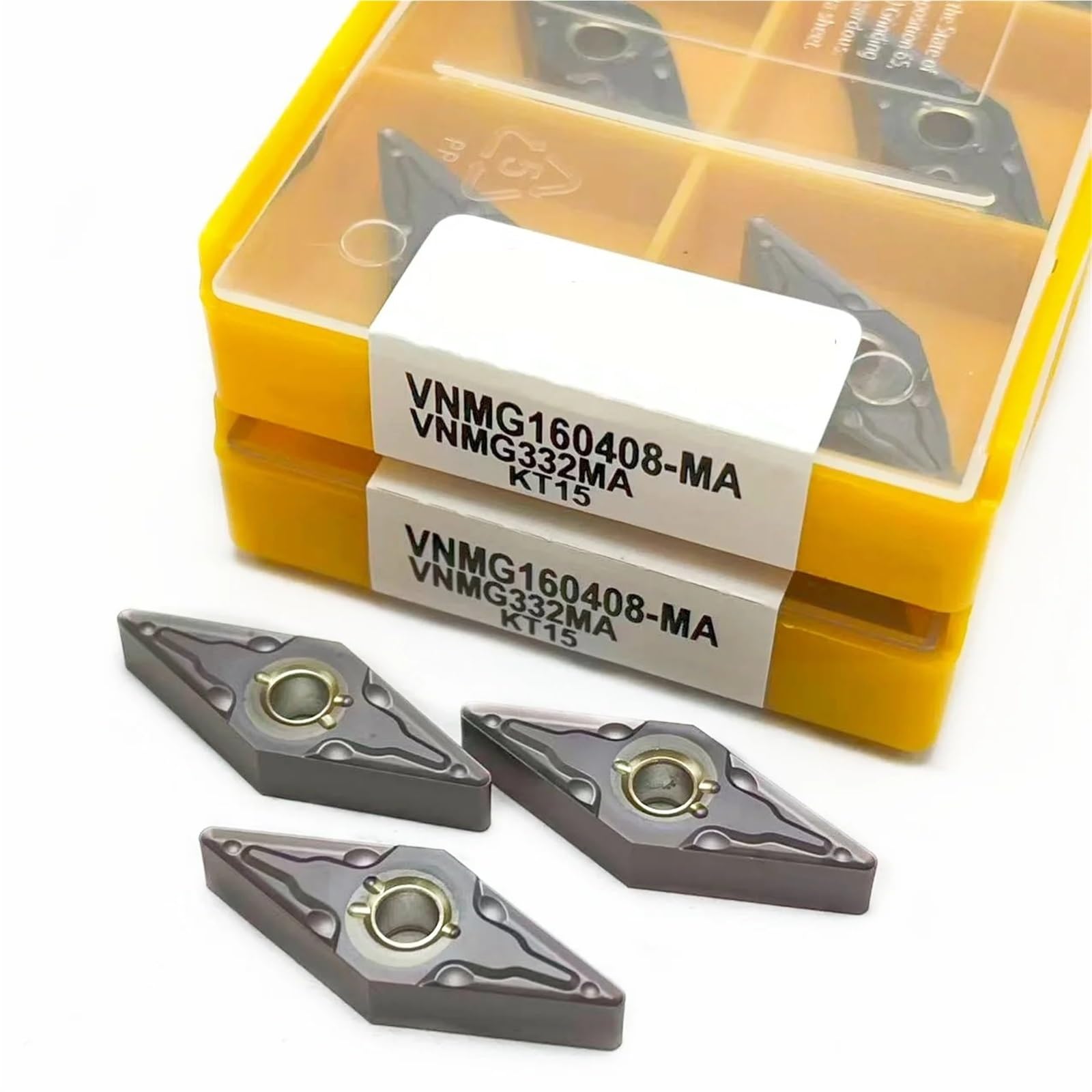 10 PZ Inserti In Metallo Duro Per Utensili Di Tornitura Esterni Macchine CNC Tornio Strumenti Parti Utensili Per Tornio(VNMG160404 MA KT735)