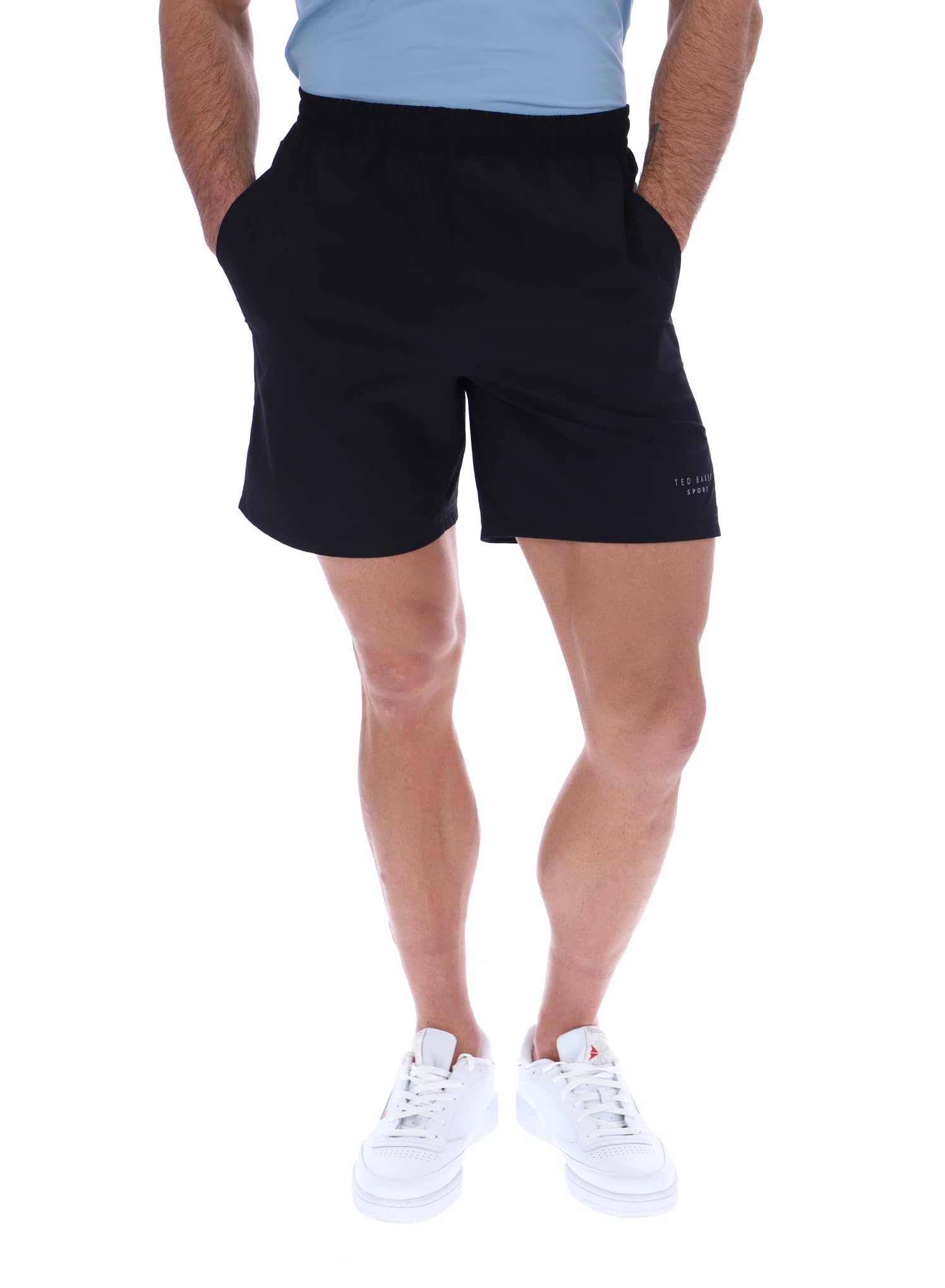 Ted Baker Sport Mens Stanley Lightweight 7" Woven Shorts Black