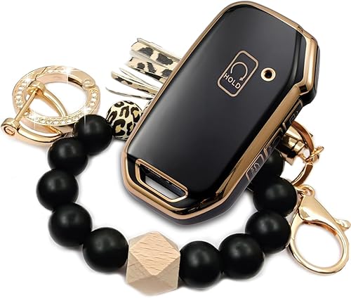 RFSRZ Funda para llavero Kia Soul Forte Telluride K5Seltos Niro Sportage Sorento Optima Smart con soporte para pulsera