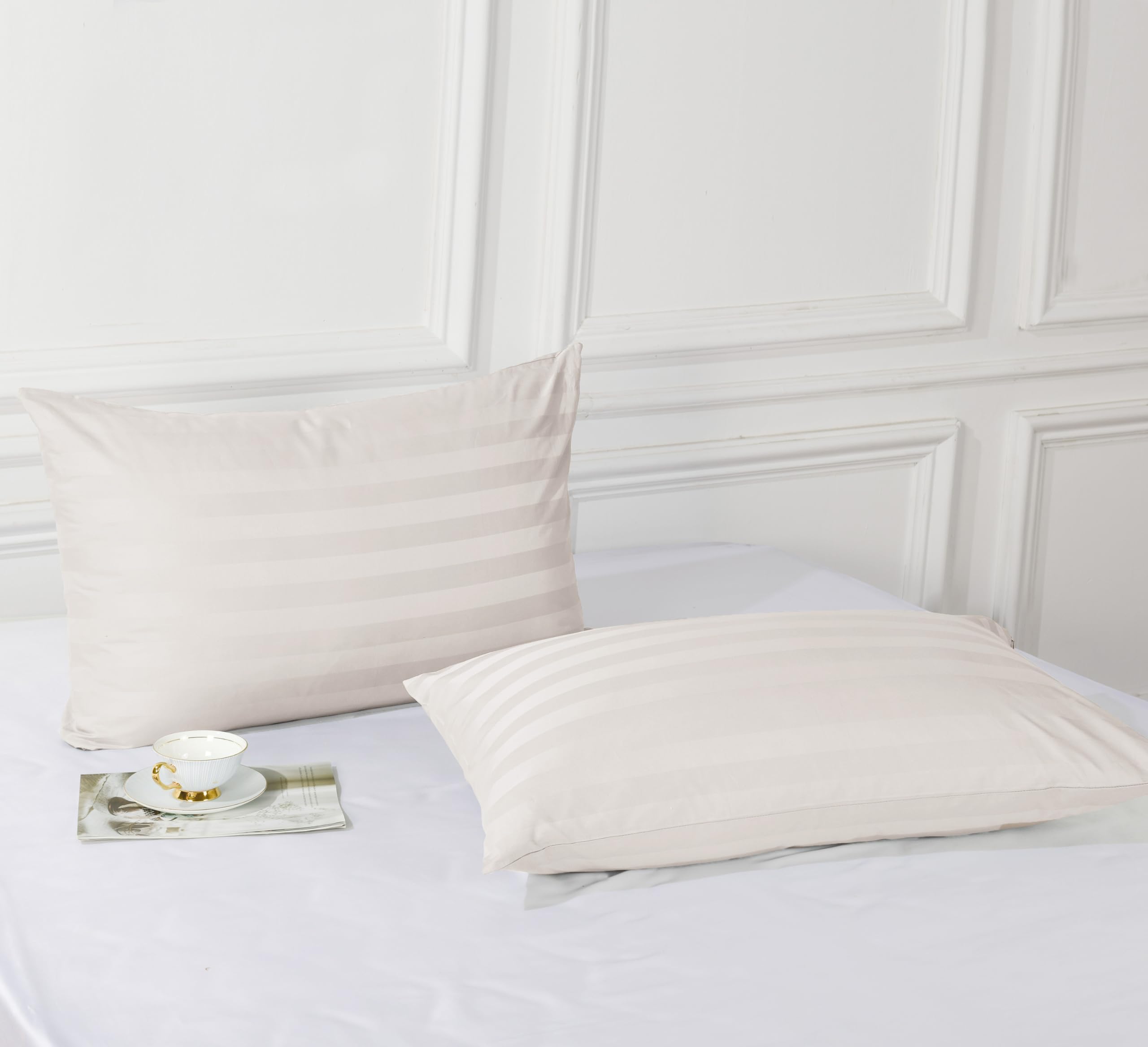 100% cotone egiziano king size federe con cerniera set di 4