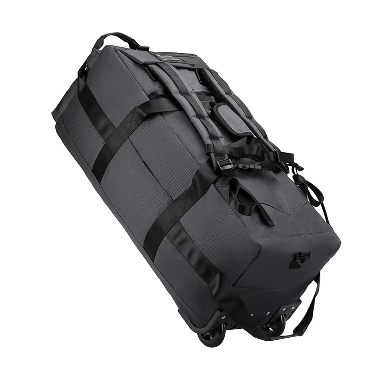 Borsone da Viaggio con Ruote Borsa da viaggio con ruote, borsa porta abiti rotelle, grande valigia portatile for la notte, zaino for spiaggia, d'affari, campeggio, portaoggetti(Gray)