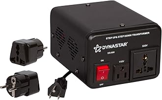 Dynastar Step Up & Step Down Voltage Converter and Transformer, 110-220 to 220-240 Volts; Heavy Duty, Extra Durable Lifetime Coil, 5-Year-Warranty, 500 Watts