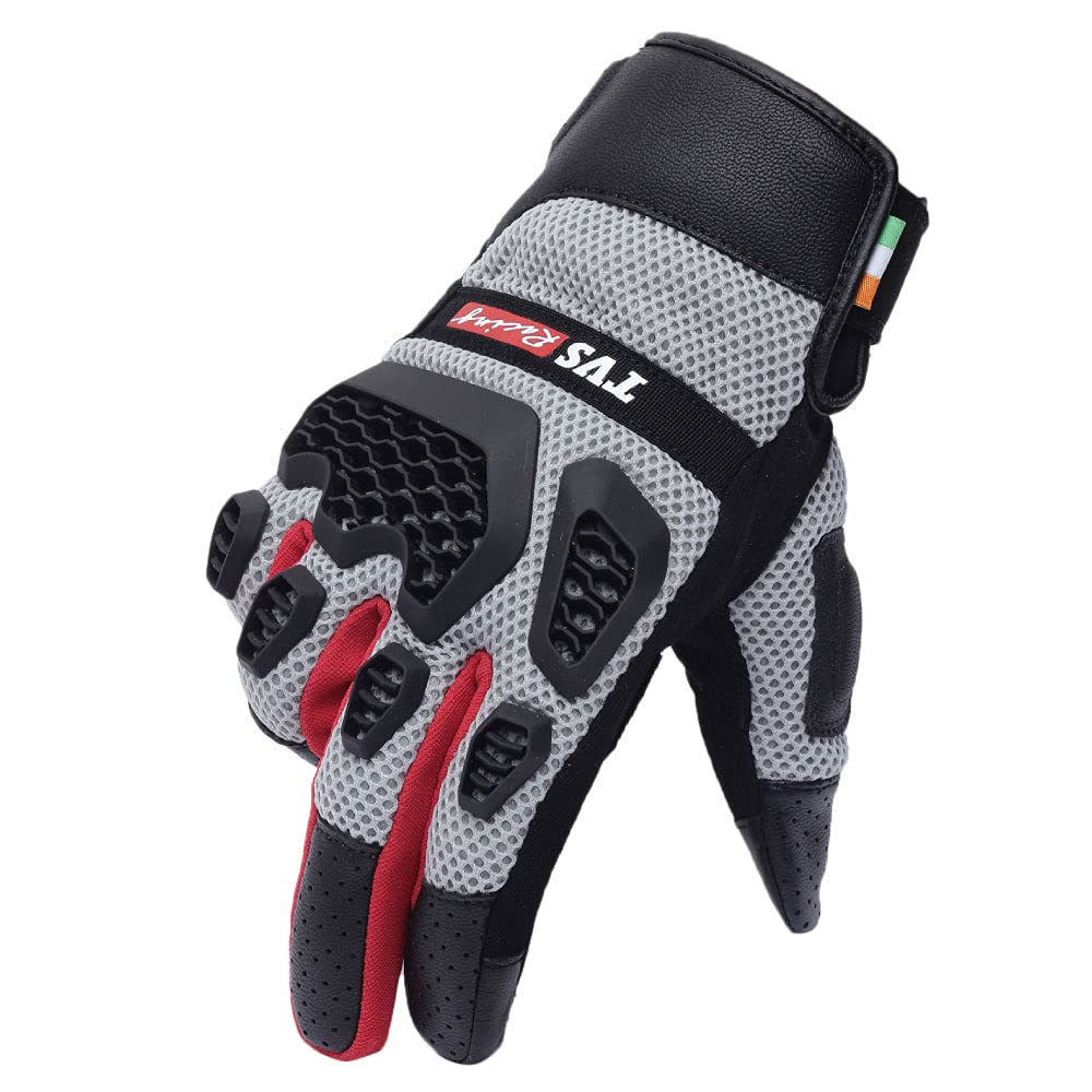 TVS Riding Gloves – Adventure Grey (Medium)