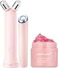 medicube Lift & Firm Set: Mini Booster Pro Plus Face Roller Device Set Pink and Collagen Jelly Cream 50ml 1.69 fl.oz