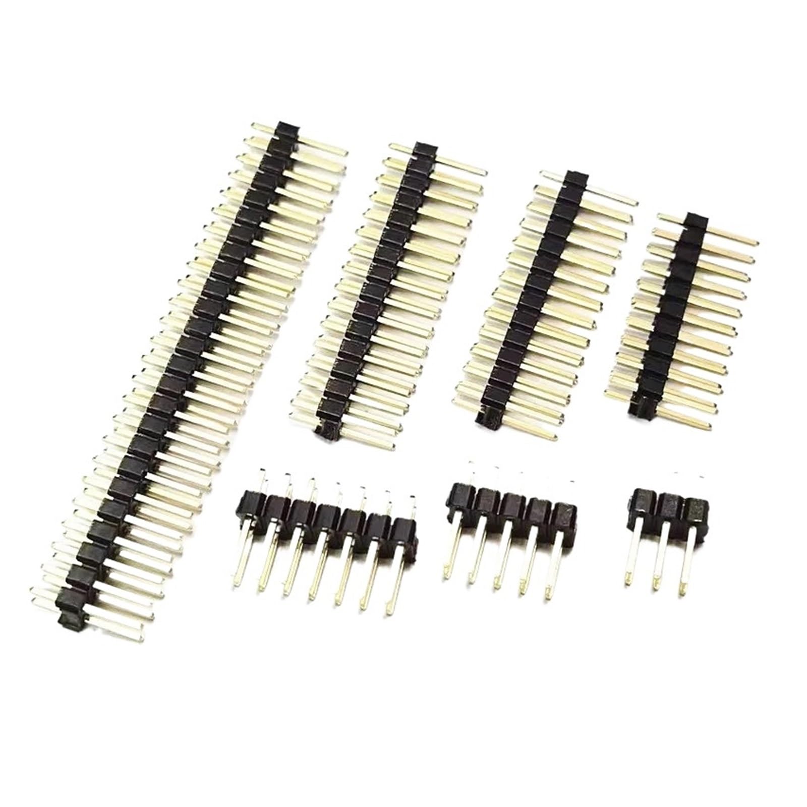 Connecteur PCB 2.54mm barrette de broches laiton double rangée mâle 2x12P 11.5mm - 3