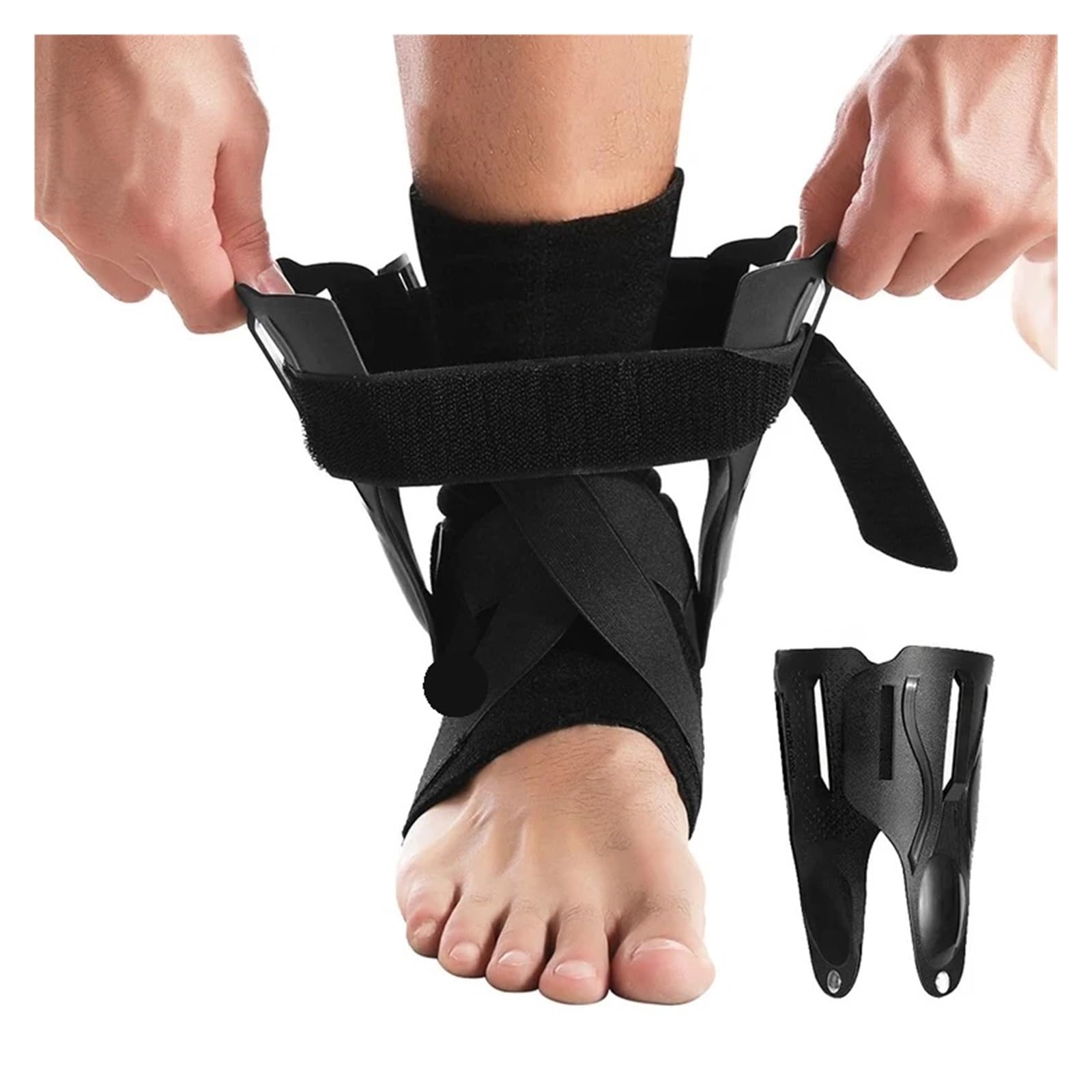 Tobillera for esguince de tobillo, soporte con estabilizadores laterales for hombres y mujeres, férula estabilizadora for recuperación tendinitis Para tobillo