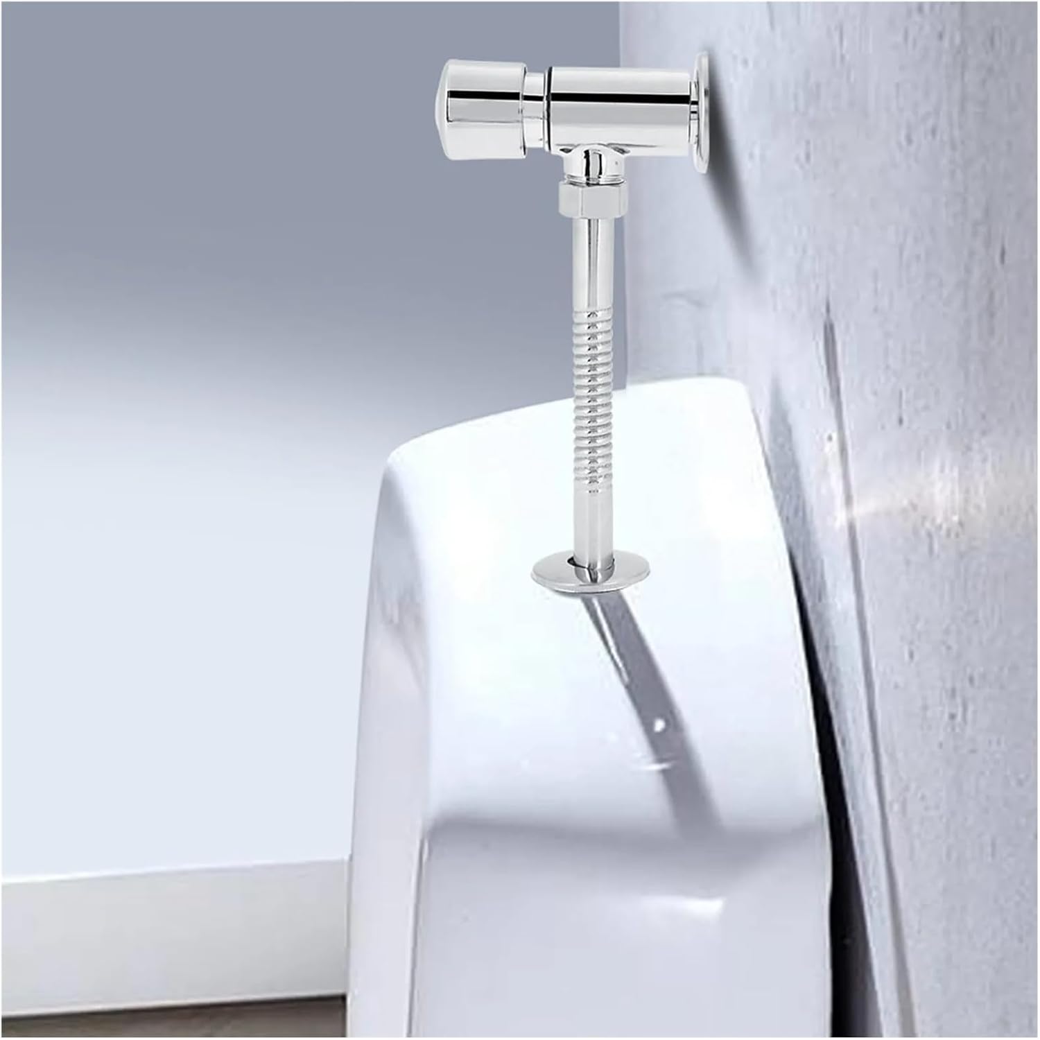 Manual Urinal Flushometer Zinc Alloy Flush Valve Hotel Bathroom Toilet Hand Pressing Flushing Tools