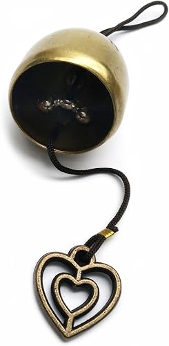 Miniatura 5 de GARASANI Zinc, campana de acero - Timbre de puerta, timbre para decoración, puerta delantera, interior, decoración exterior, oro (cerdo)