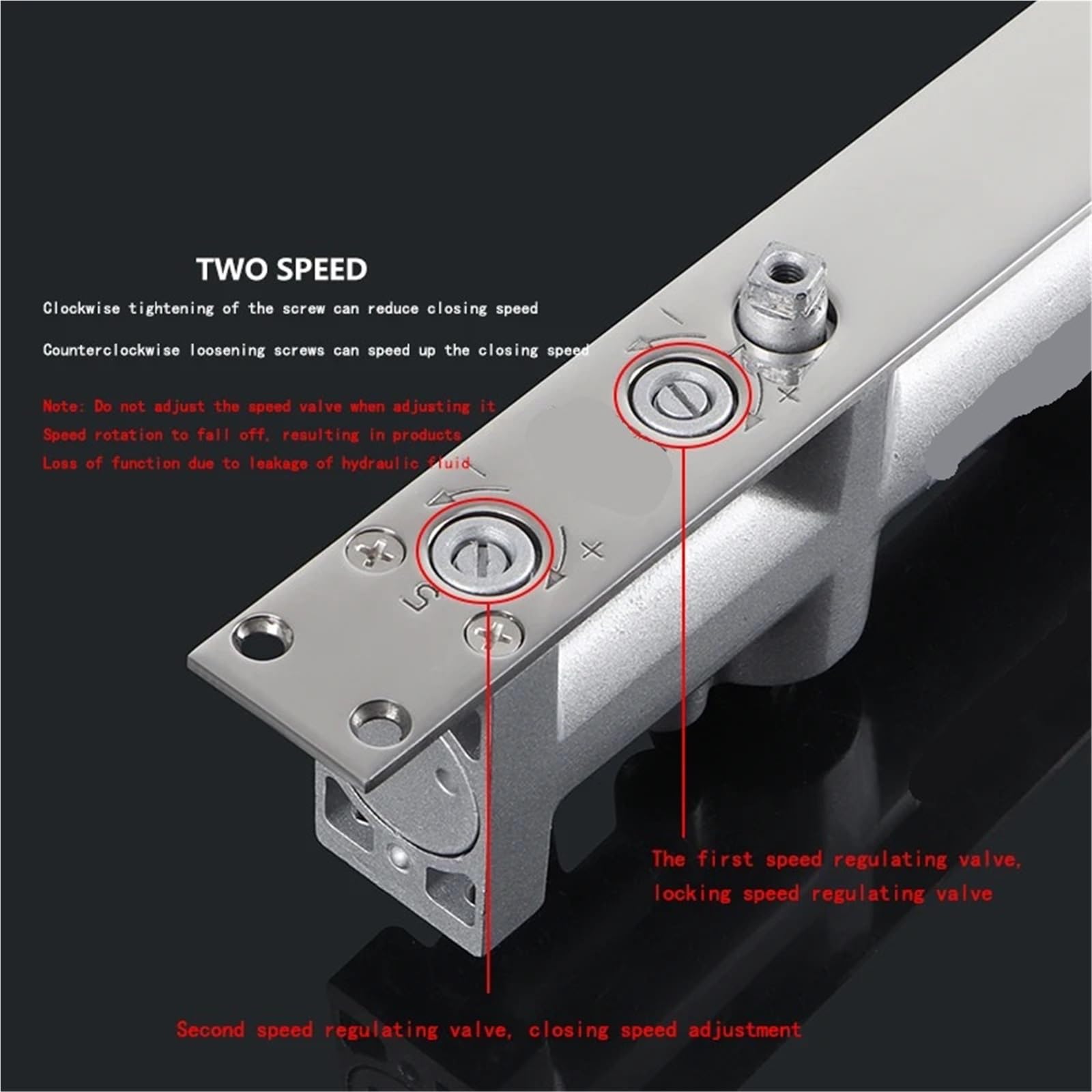 2 uds amortiguador hidráulico cierre de puerta automático 60KG a 80KG equipo velocidad ajustable herrajes suave silencioso Para Puerta