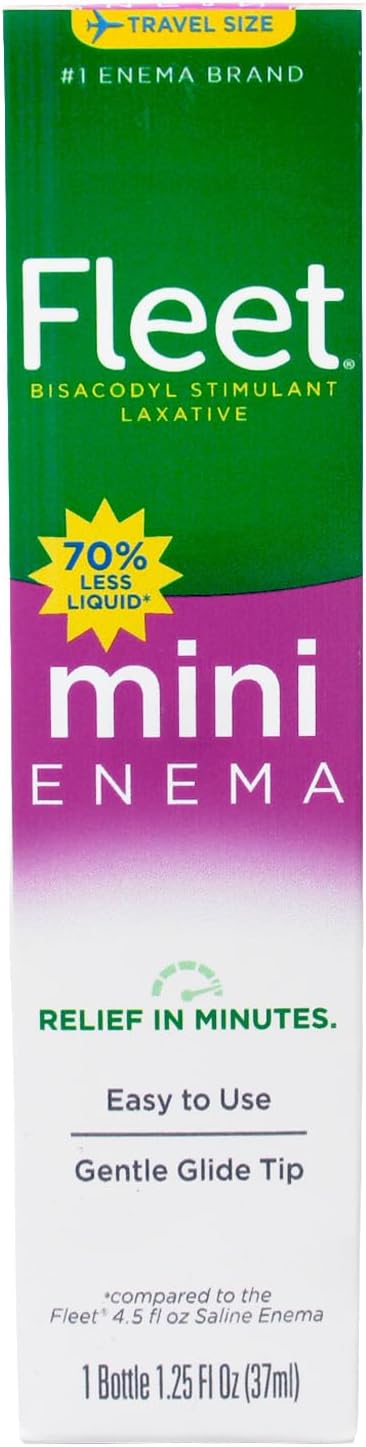 Fleet Laxative Bisacodyl Enema, 1.25 fl oz (Pack of 10)