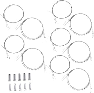 BESPORTBLE Conjunto De 5 Acessórios De Bicicleta De Trilha Para Bicicleta Cabo De Bicicleta Desviador Cabo De Freio De Bicicleta E Cabo De Desviador Cabo De Freio Conjunto De Alumínio Prata