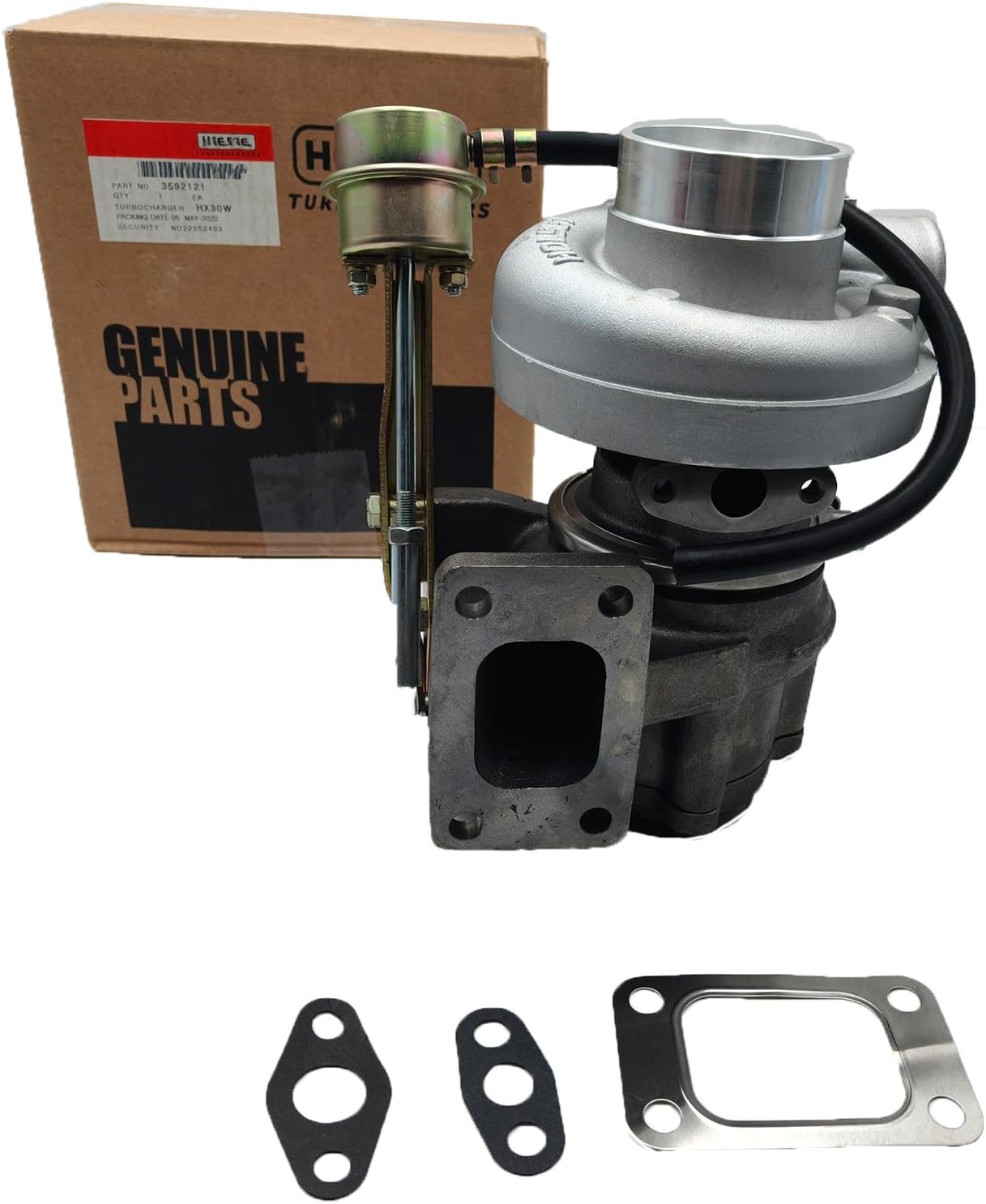 Turbo HX30W Turbocharger 3592121 3539639 3592206 3537751 3537753 Compatible for Cummins 4BT 4BT3.9 4BTA Engine for HOLSET Turbocharger for Case 9010B 9020B CX130 CX160 Excavators