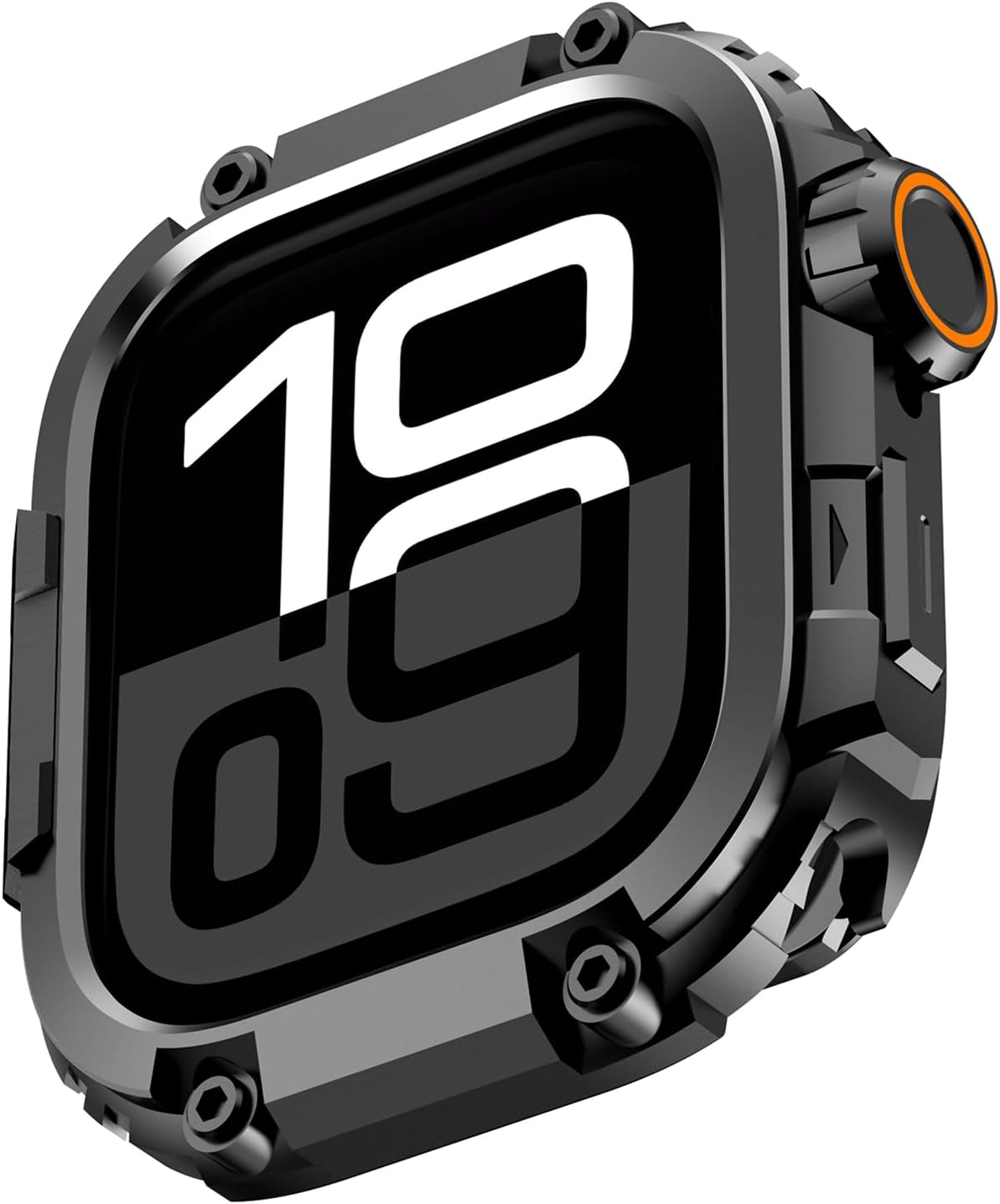 Amizee 2 in 1 Metal Armor Case for Apple Watch Series 11/10 46mm with Back Cover, Military Grade Protection Rugged Protective Bumper Cover for iWatch 46mm, Black