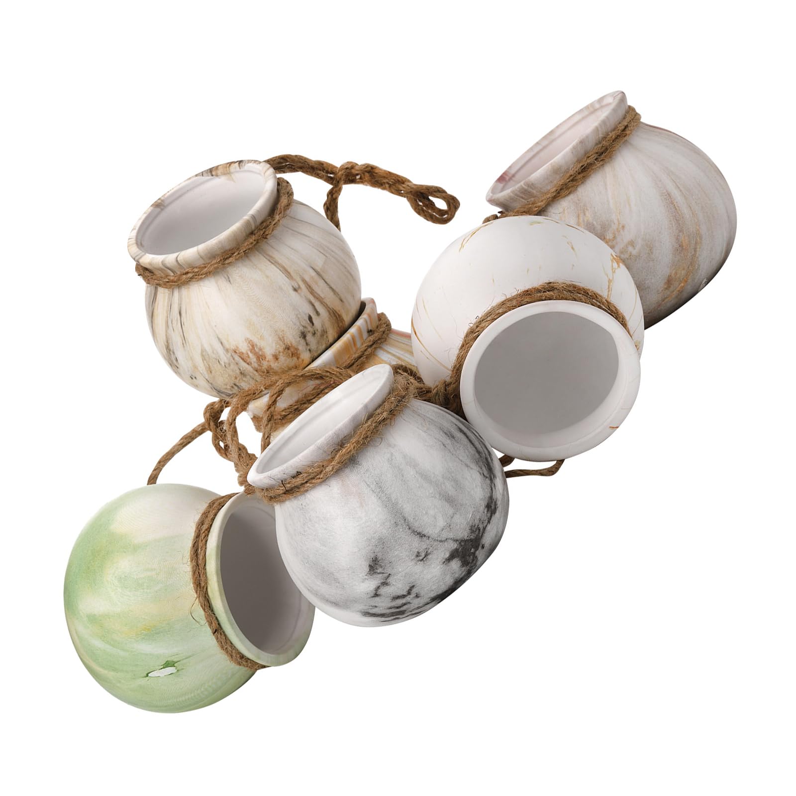 Minis fleur et pot suspendu céramique avec drainage pour décoration intérieure