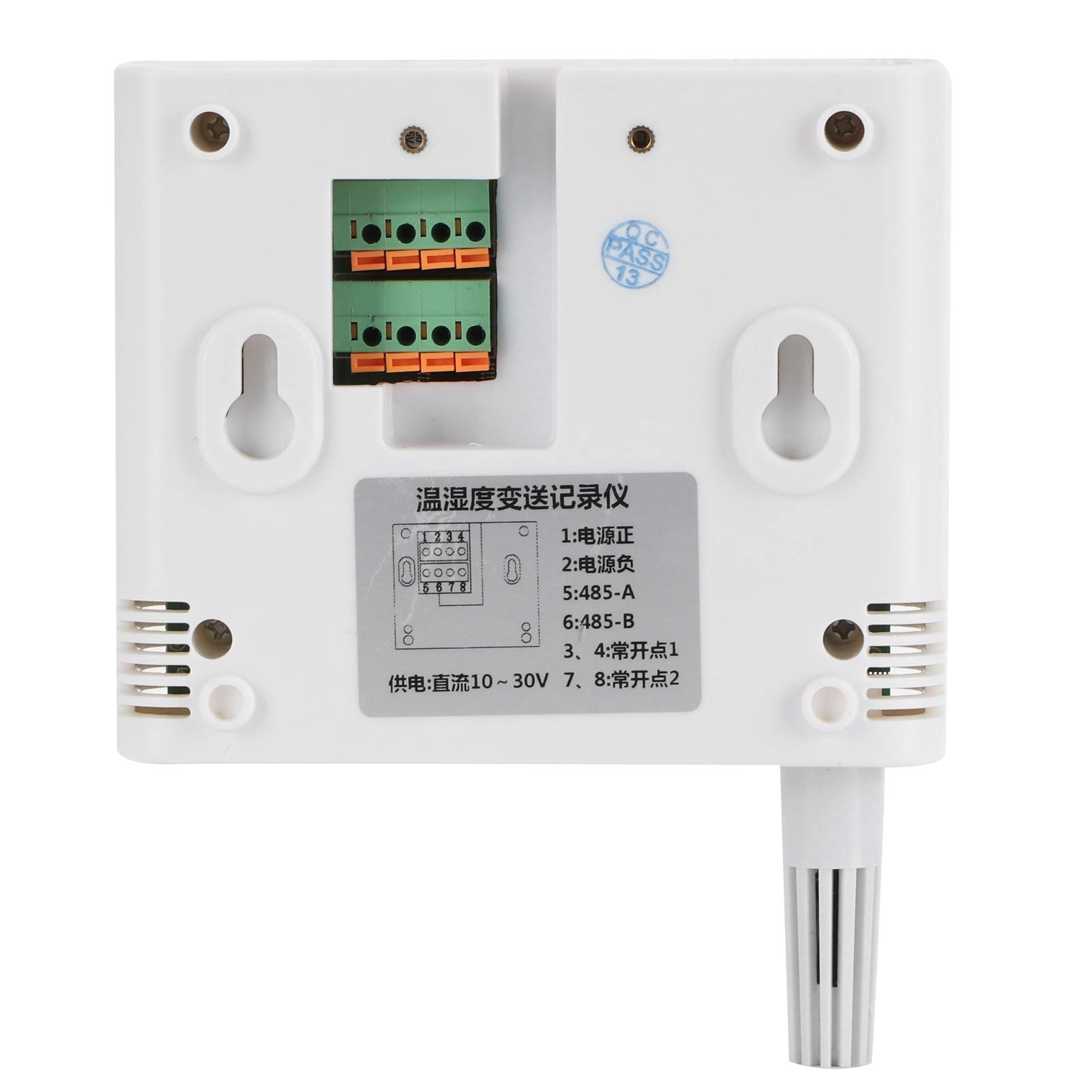 WiFi-Temperatur- und Luftfeuchtigkeitssensor, Präziser Kabelloser Temperaturlogger für Kühlhäuser und Labore, ABS-Material, 122 X 102 X 36 Mm, 1 Einheit