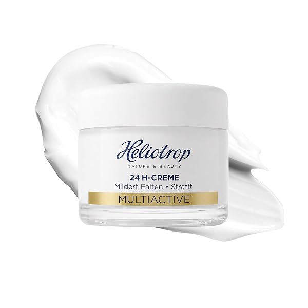 Heliotrop crema viso anti-invecchiamento per pelli mature e esigenti, cura della pelle del viso con acido ialuronico ed estratto di ginkgo, crema multiattiva 24h, 1 x 50 ml