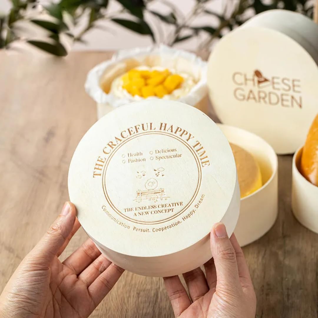 Amazon.co.jp: 木製蓋付丸型木箱 6.5インチ 3個セット : ホーム＆キッチン