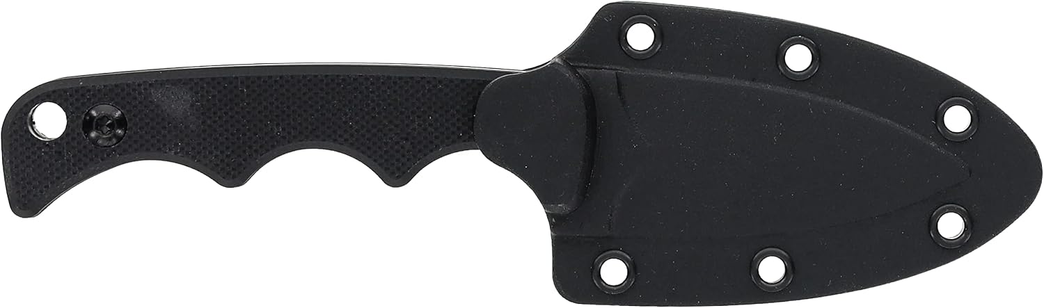 Smith & Wesson H.R.T Spear Point Neck Knife 5.5 in Overall Length with 2 in Blade Length and Breakaway Lanyard,Black