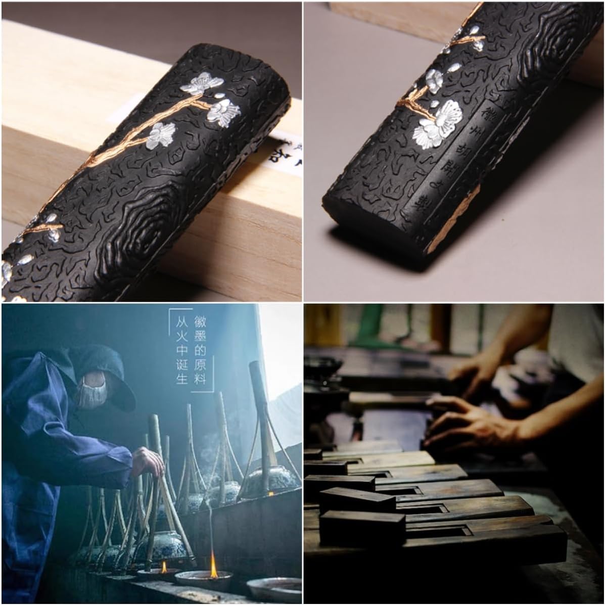Non-Heritage Huizhou Ink Sticks for Calligraphy and Painting, Ancient Method, Ink Ingot, Ink Block