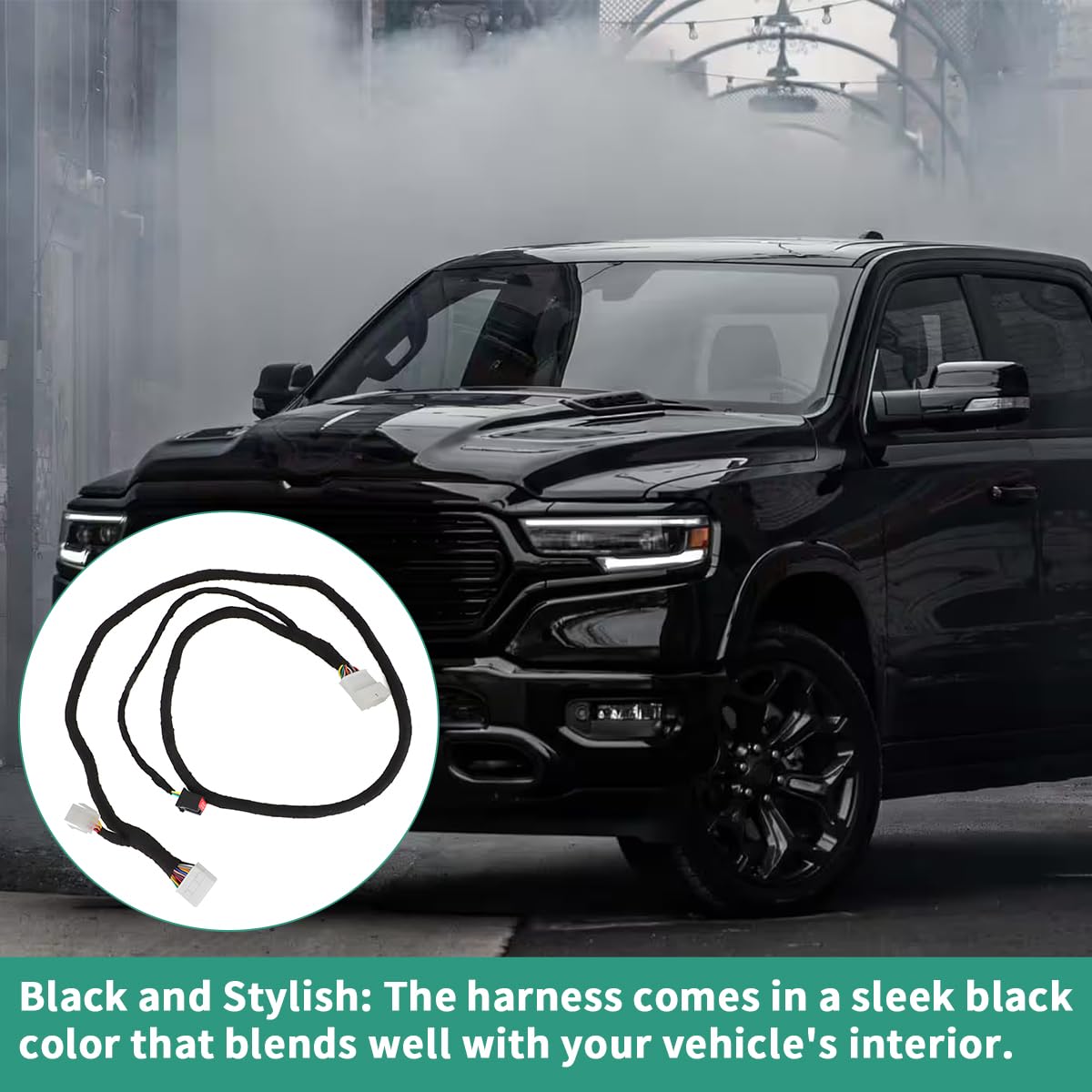 for 2013-2018 Ram Truck 8.4 UConnect Conversion Upgrade Harness 7 Speed Fan HVAC