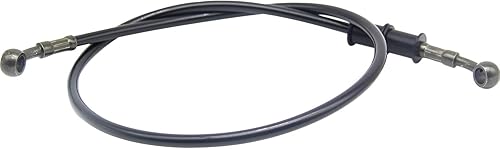 Miniatura 11 de Manguera de freno de acero inoxidable, línea de embrague de acero trenzado, paquete de 1, línea de freno flexible para motocross, bicicletas de Negro