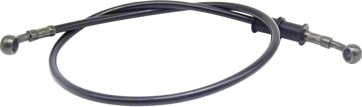 Stainless Steel Brake Hose, Motorcycle Braided Steel Brake Clutch - 90cm/35.4" Black, Pack of 1 for Street Motocross Bikes