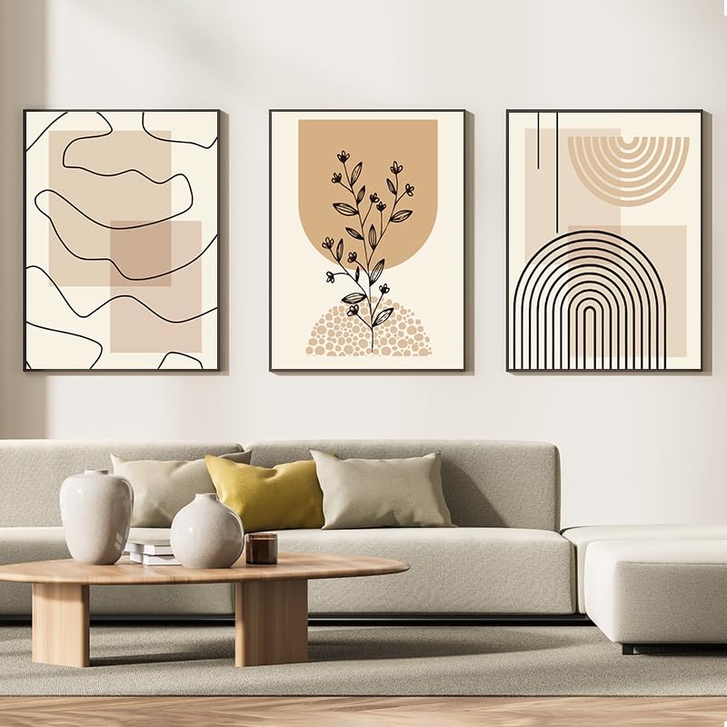 WADBTP Bohemian Style Poster Set, Modern Bedroom Living Room Background Wall Decoration Poster - Image 3