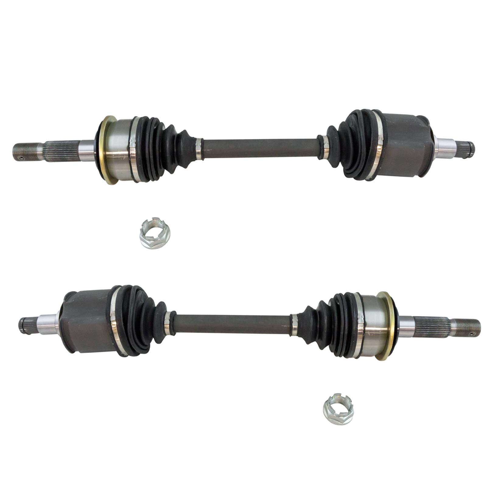 TRQ Complete Front CV Axle Shaft Assembly Left & Right Pair 2 Piece Set for 2001-2007 Toyota Sequoia / 2000-2006 Toyota Tundra