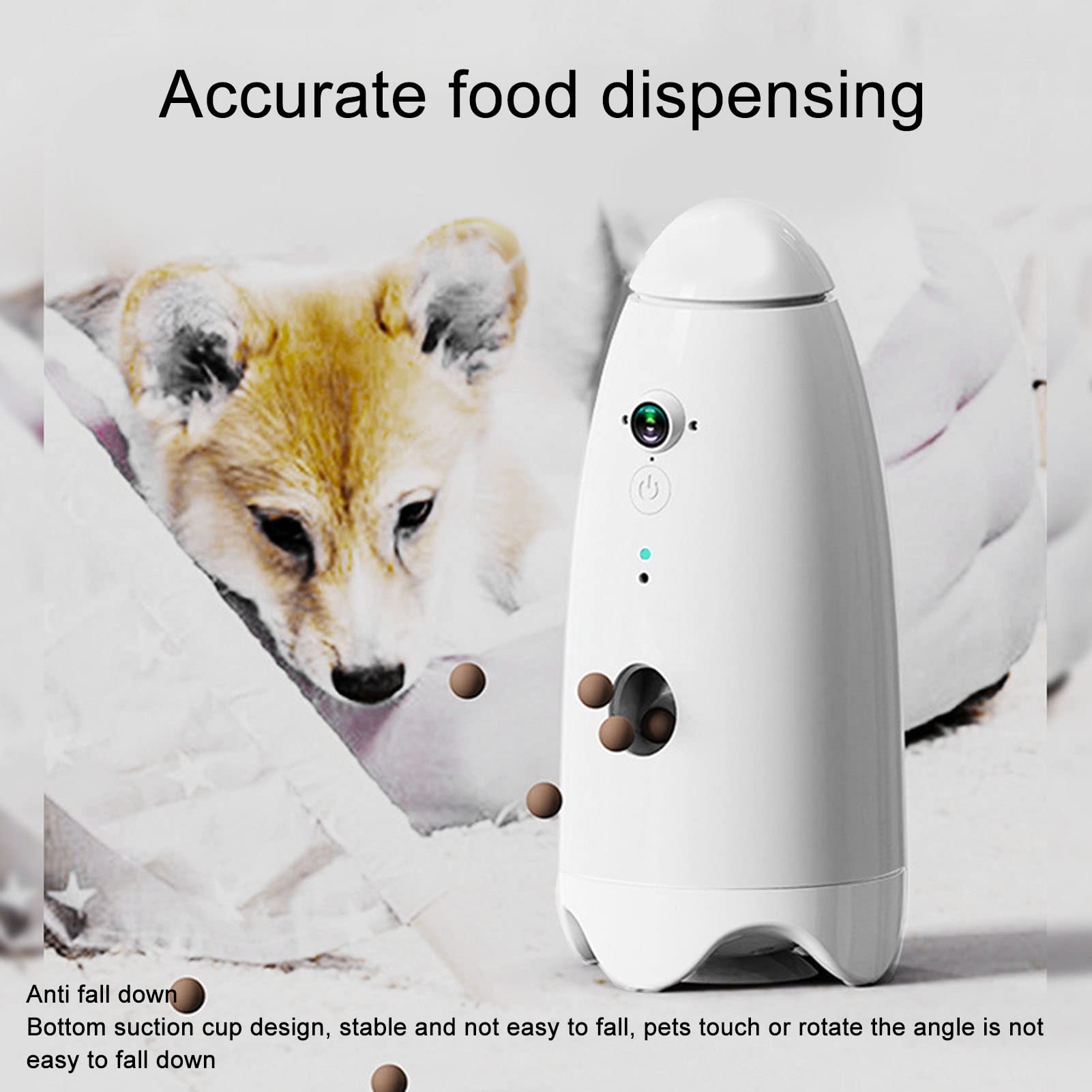 Dog Camera Treat Dispenser, 360 Degree Rotation Remote Control, Smart Pet Monitoring Camera with Dog Treat Dispenser - image 5