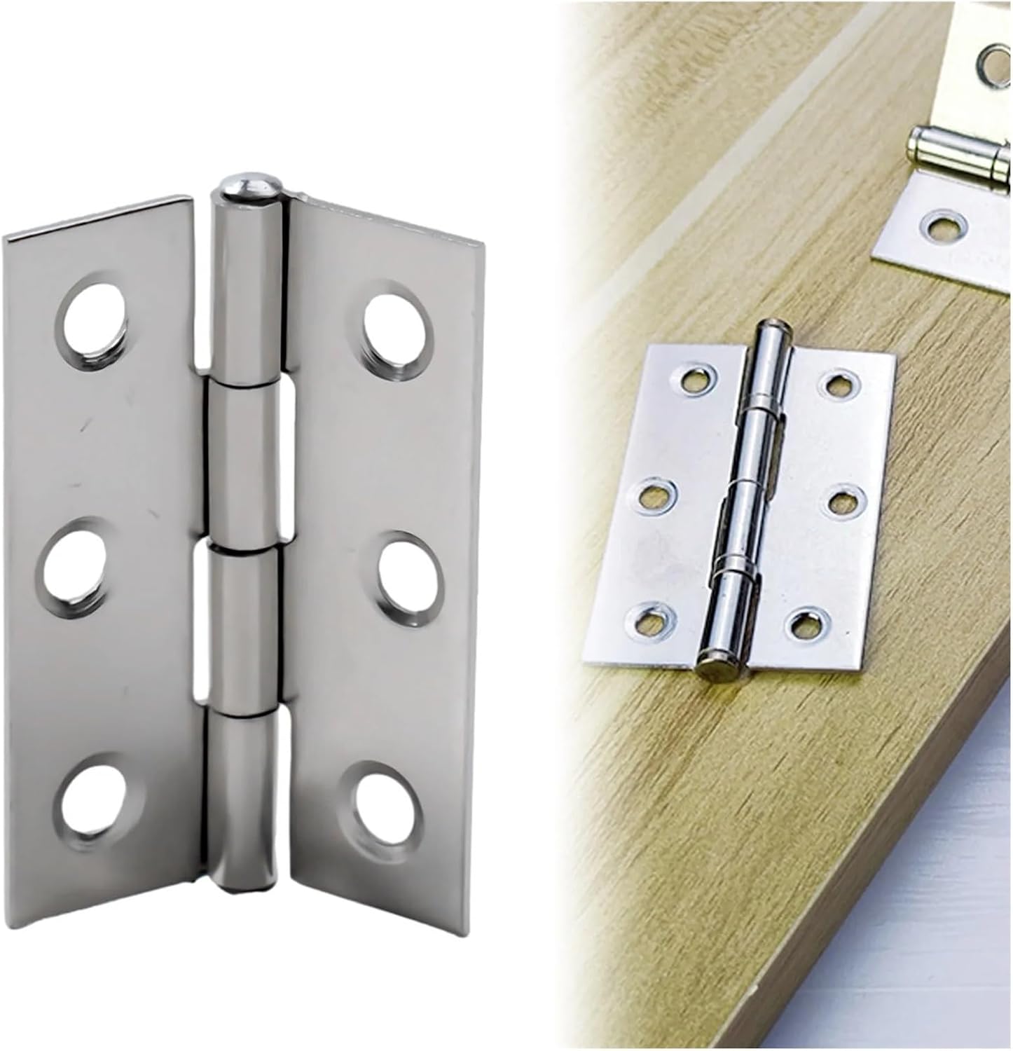 Adjustable Hinges Door Closing Hinges 10pcs Door Hinges Ball Bearing Butt Stainless Steel Hinge Window Furniture