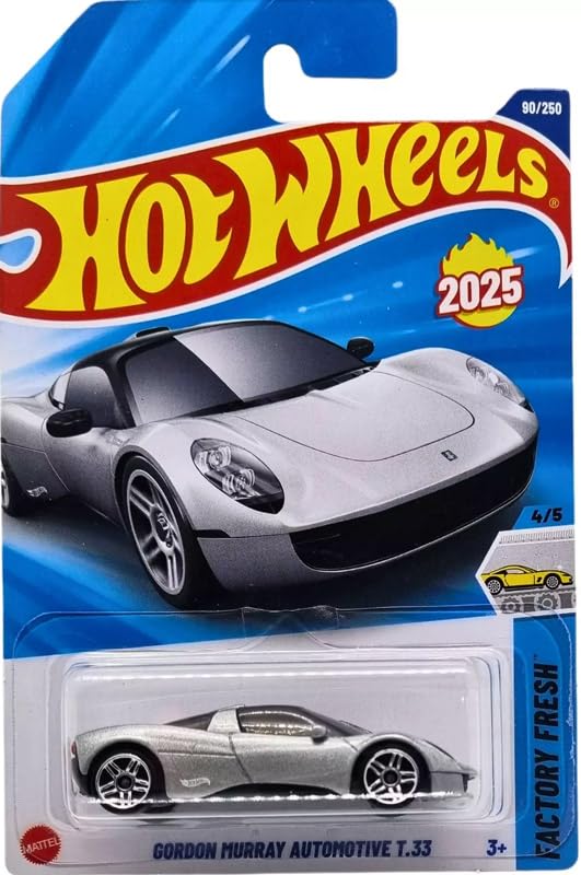Image of Hot Wheels Gordon Murray Automotive T.33 Ages 3 and Up 90 /250 (Grey)