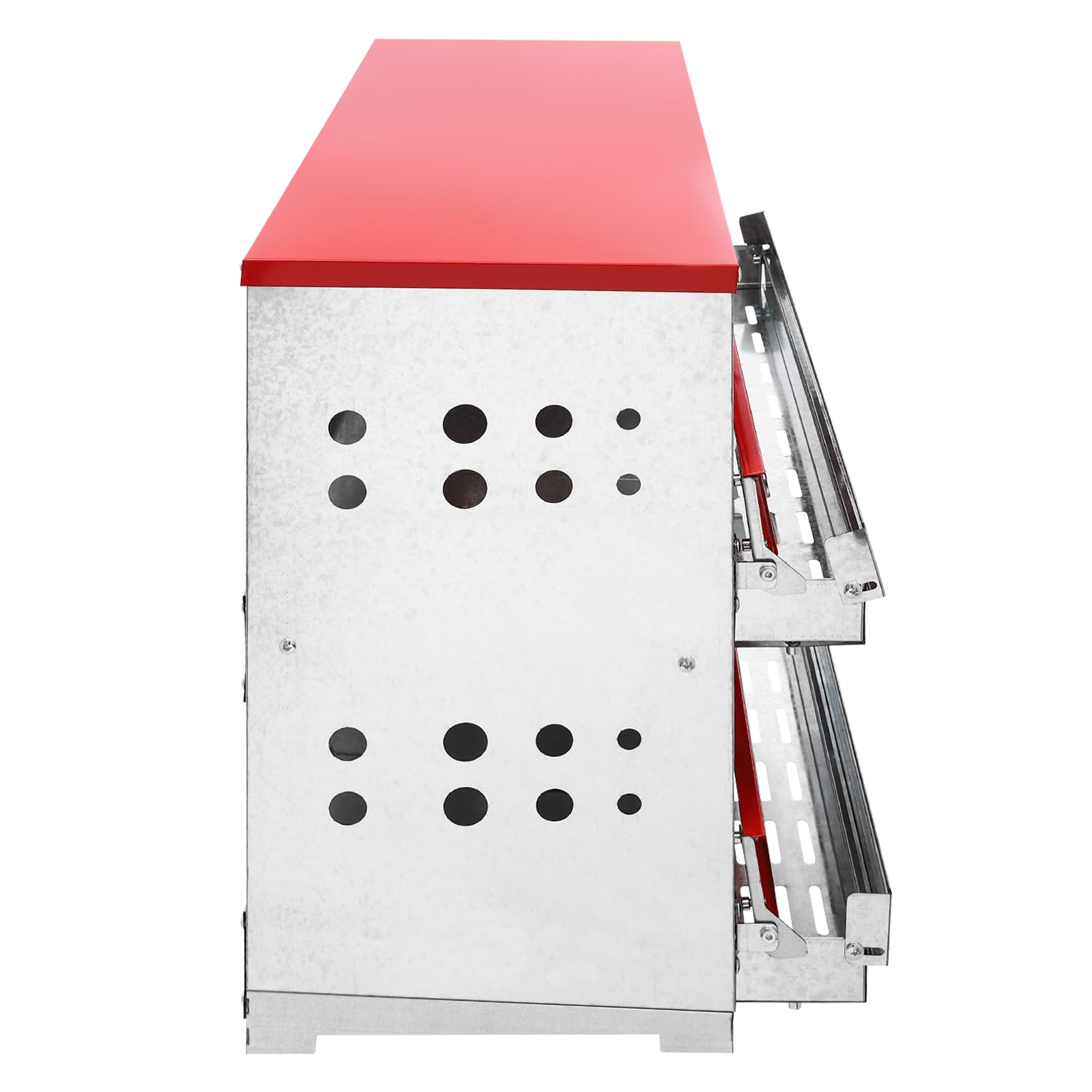 Nido de 6 cámaras, 84 x 42 x 62 cm, nido para pollos, 2 niveles, capacidad de carga de 50 kg