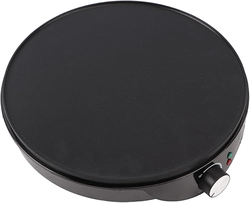 Máquina eléctrica de crepé a la plancha, máquina de crepé de hierro de 12 pulgadas y pino, calentamiento rápido para el hogar