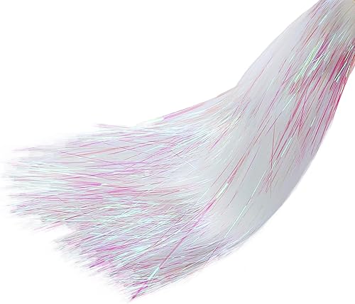 Miniatura 7 de Icicle Tinsel Garland Iridescent Tinsel Strands Foil Fringe Icicles for Chrismtas Tree Holiday Decoration Party Supplies (12000, Iridescent)