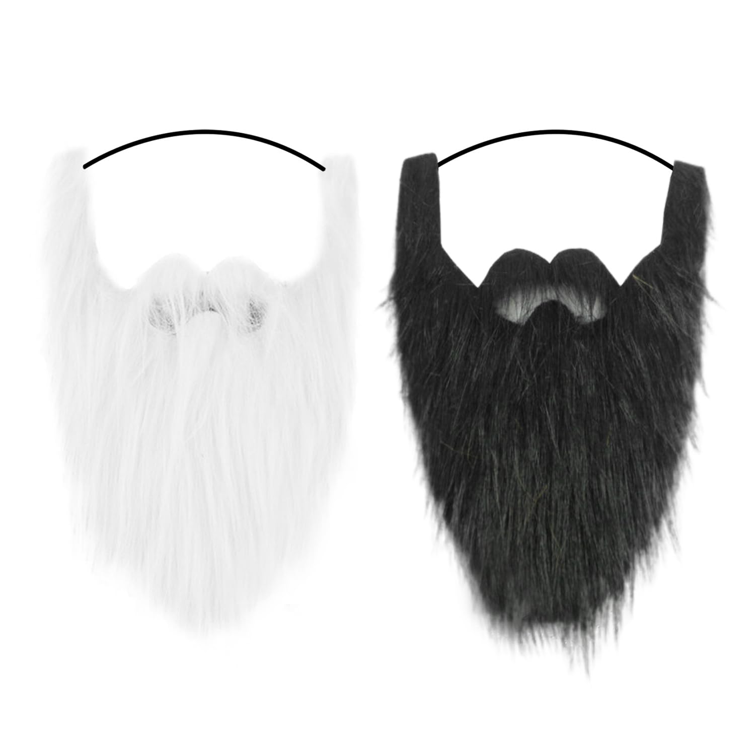 QIHUAN 2 Pieces Of Simulated Beard, Artificial Beard, Role-Playing Props, Performance Props, Costume Costume Accessories