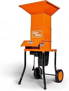 SuperHandy Electric Leaf Mulcher Shredder - Steel Construction, 15-AMP 120V AC Motor, 11