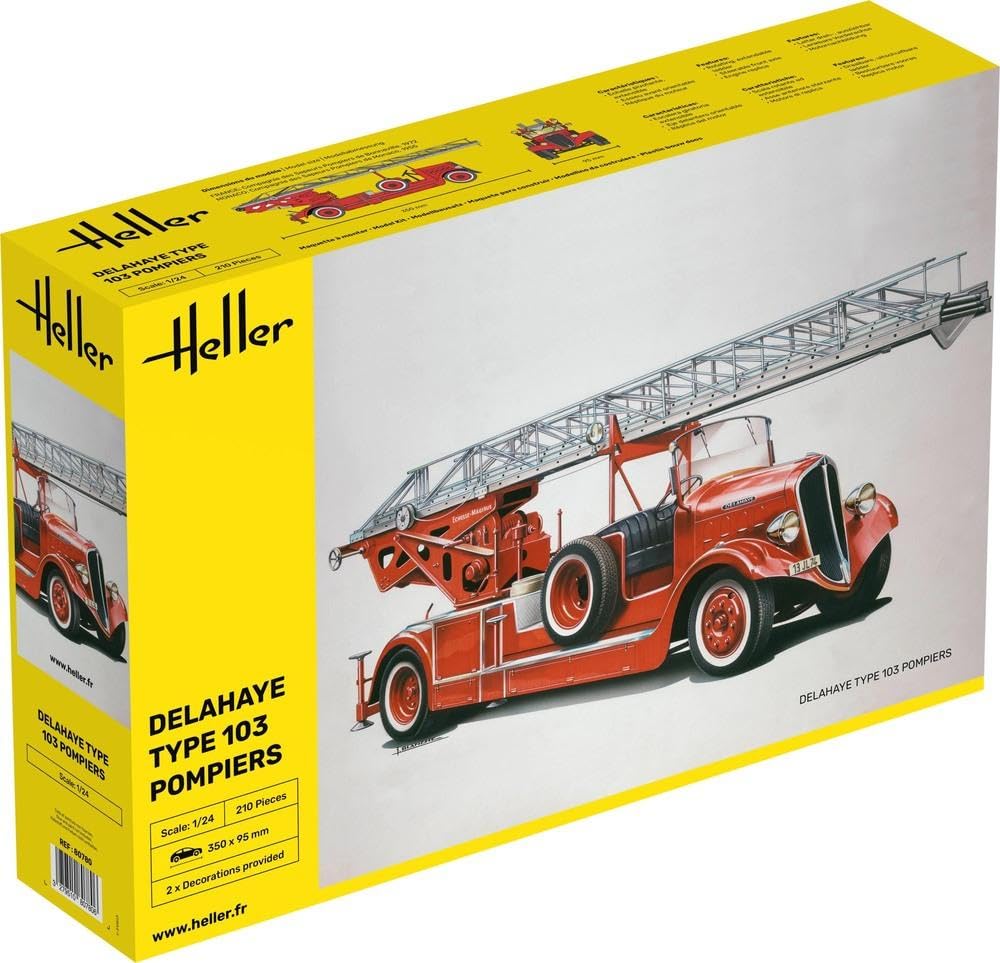 Heller - 80780 - Maquette - Camion de Pompier Delahaye Type 103 - Bonneville
