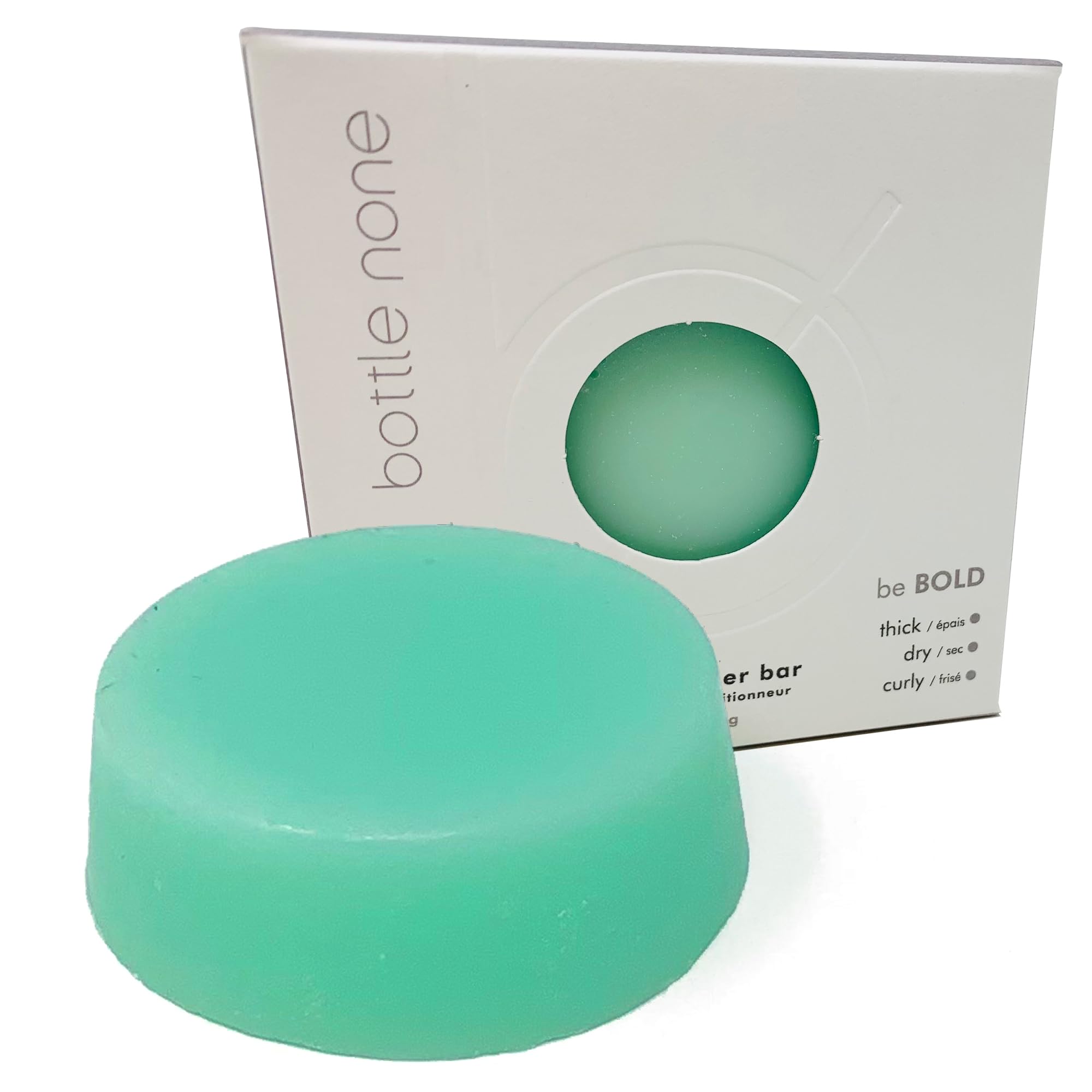 BOTTLE NONE | be BOLD Conditioner Bar for Curly Hair & Thick, Coarse Hair | Embrace Your Curls with Lustre and Bounce Enhancing Ingredients | PH Balanced/Salon Grade/Natural | 50+ Washes