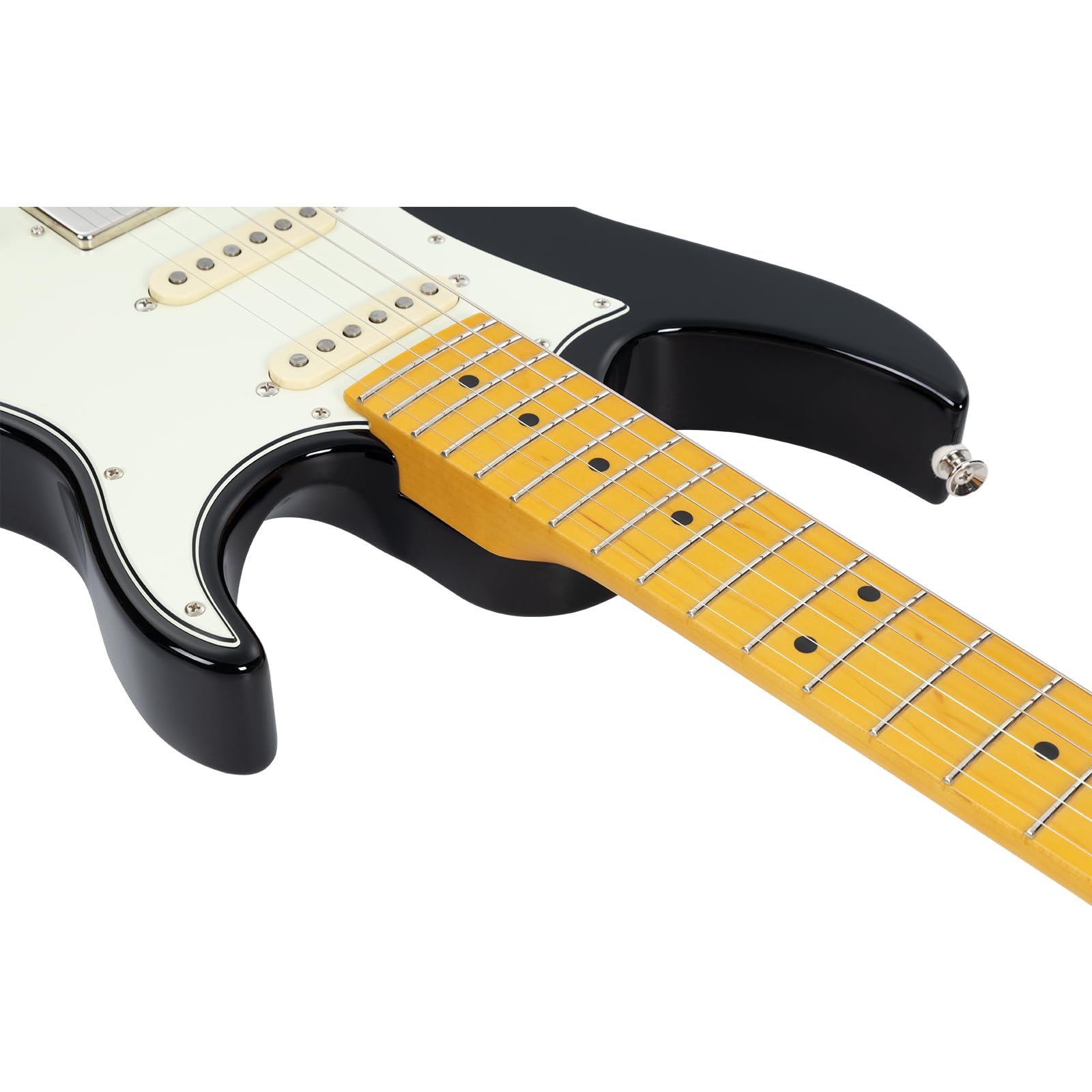 Amazon.com: Vola OZ RV MF MC V3 Electric Guitar Black Gloss 