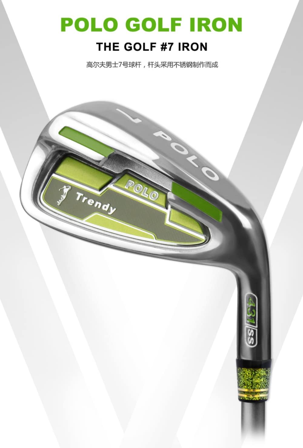 Hierro de palo de golf #7 de carbono y acero profesional