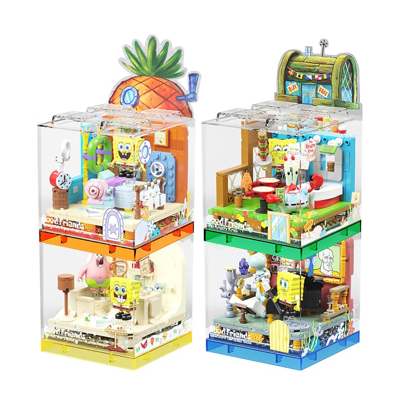 Lreyrous Exquisite Toy Building Block Box Set Series 1 Stone House Building Blocks Birthday Gifts for Boys and Girl with Themed Characters for 14+ Teenagers & Adults