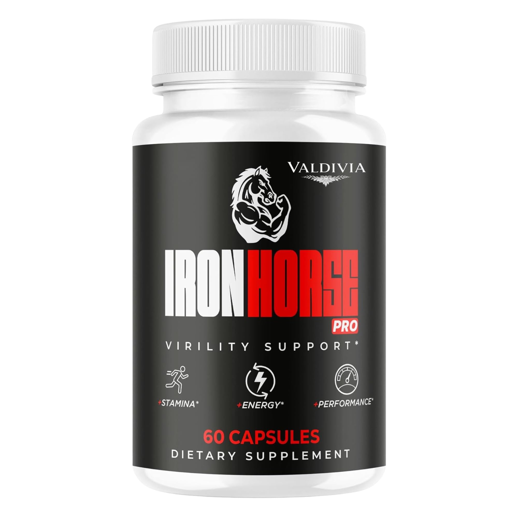 Iron Horse Pro Supplement Pills - Official IronHorse Pro Advanced Formula Support Capsules - Maximum Strength, Natural Iron Horse Pro for Overall Health & Wellness, 60 Capsules for 1 Month