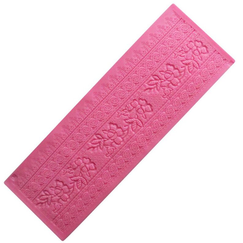Vak Fai Da Te Prugna Fiori Goffrato Stampi,Pizzo Tappetino In Silicone